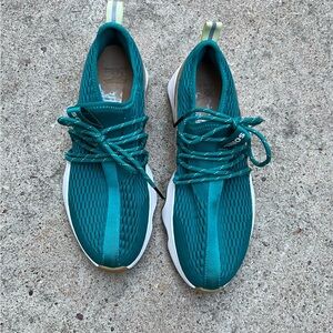 Sorel Teal Mesh Slip-On Sneakers with Reflective Accents